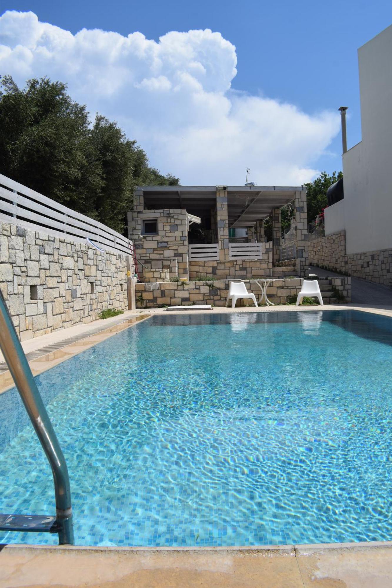 Aquarock Villa With Private Pool Prassas Bagian luar foto