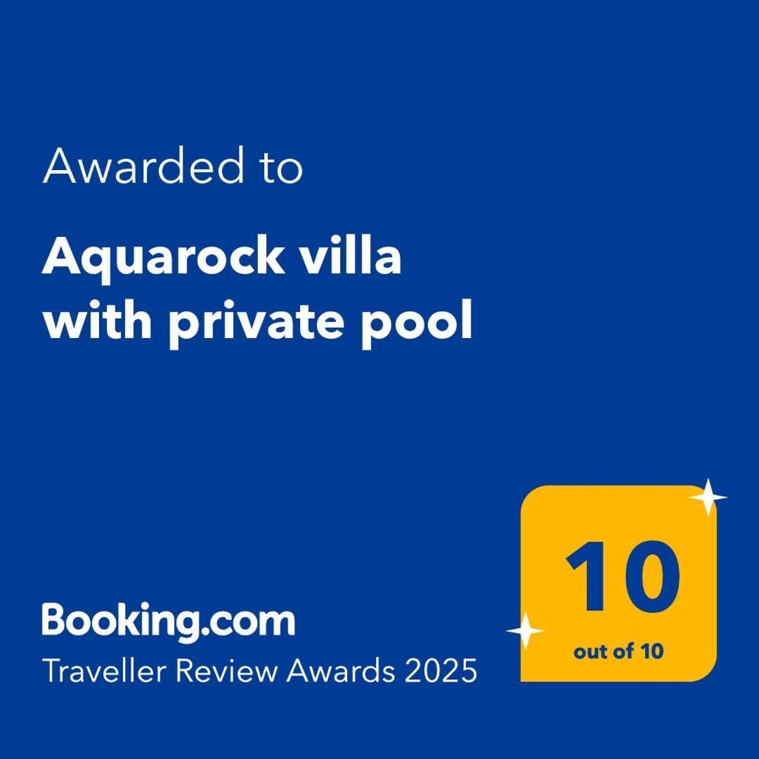 Aquarock Villa With Private Pool Prassas Bagian luar foto